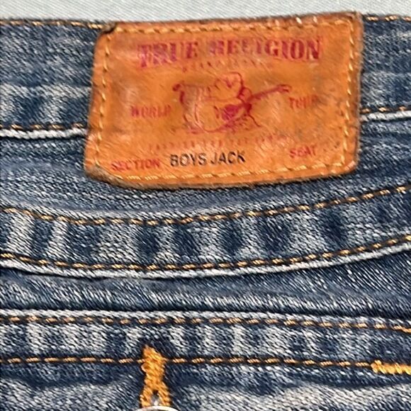 True Religion Boys Jack Distressed Straight Jeans Mid Rise D29 - Picture 11 of 11